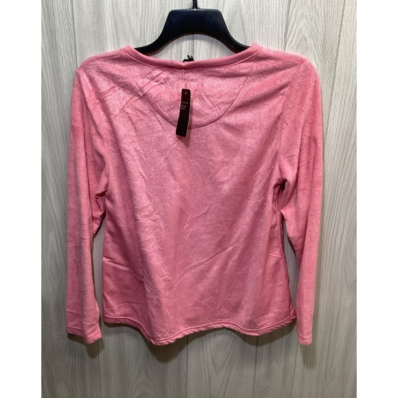 JUST LOVE Women's (Size M) Pajama Set Long Sleeve Shirt & Plaid Pants Polyester - Picture 3 of 8